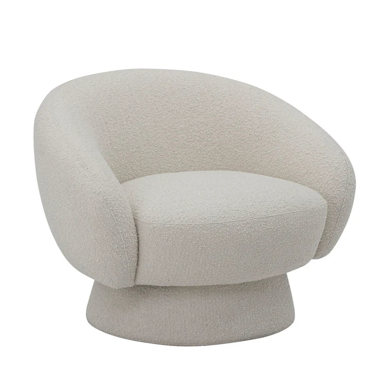 Fauteuil blanc Ted