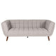 Canapé 3 places en tissu gris clair - Beryl
