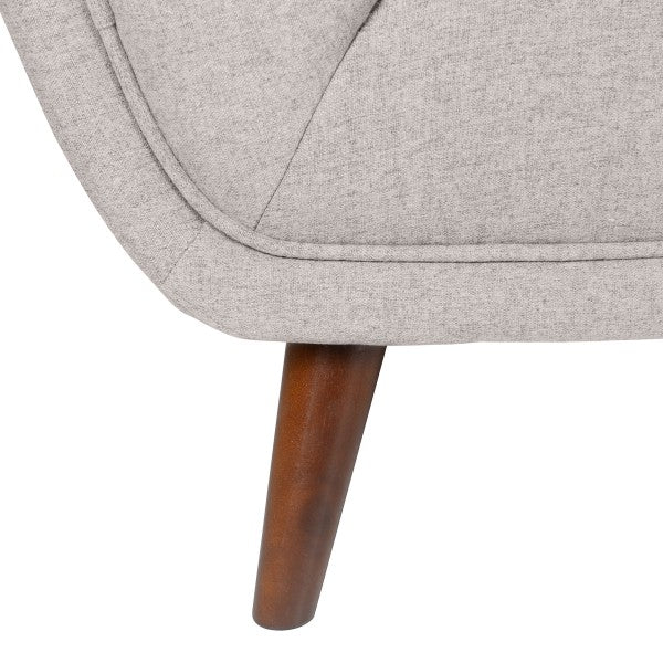 Canapé 3 places en tissu gris clair - Beryl